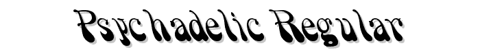 Psychadelic Regular font